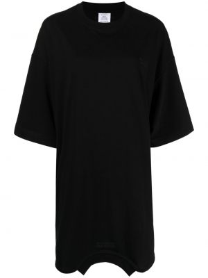 Asimetriškas marškinėliai Vetements juoda