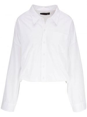 Памучна риза с джобове R13 бяло