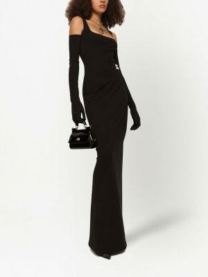 Koktejlové šaty Dolce & Gabbana černé