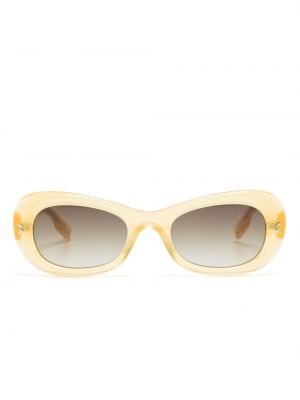Слънчеви очила с градиентным принтом Mcq жълто