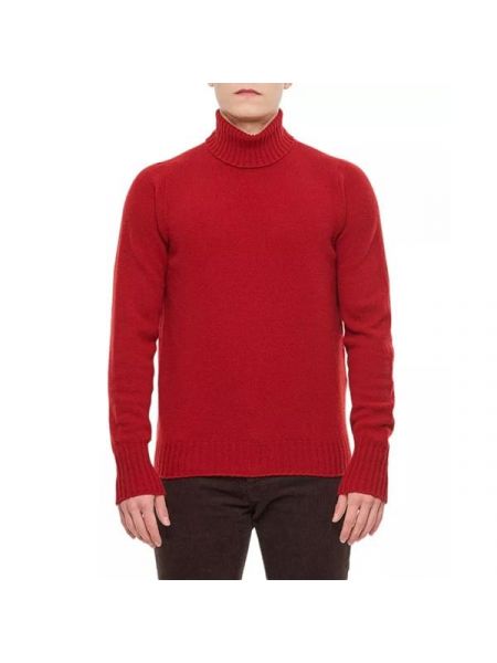 Красный шерстяной свитер Drumohr