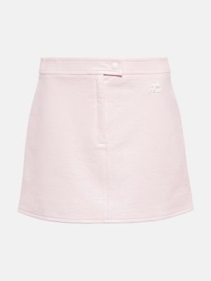 Bavlněné mini sukně Courrã¨ges růžové