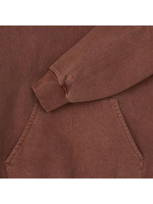 Sudadera con capucha de tela jersey de cuello redondo Iuter marrón