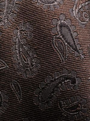 Corbata de cachemir con estampado con estampado de cachemira Dolce & Gabbana marrón