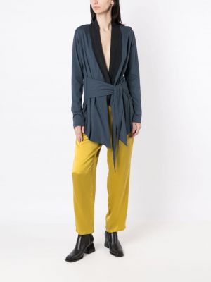 Hedvábné rovné kalhoty Uma | Raquel Davidowicz žluté
