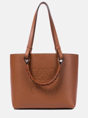 Кожаная сумка Loewe, коричневая