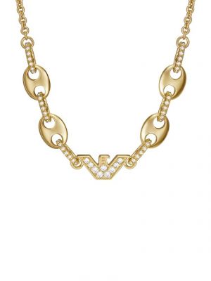 Ogrlica Emporio Armani zlatna
