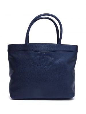 Shopper kabelka Chanel Pre-owned modrá