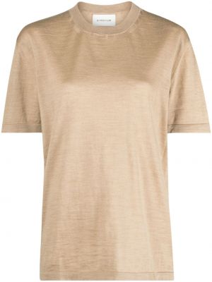 T-shirt con scollo tondo Armarium beige