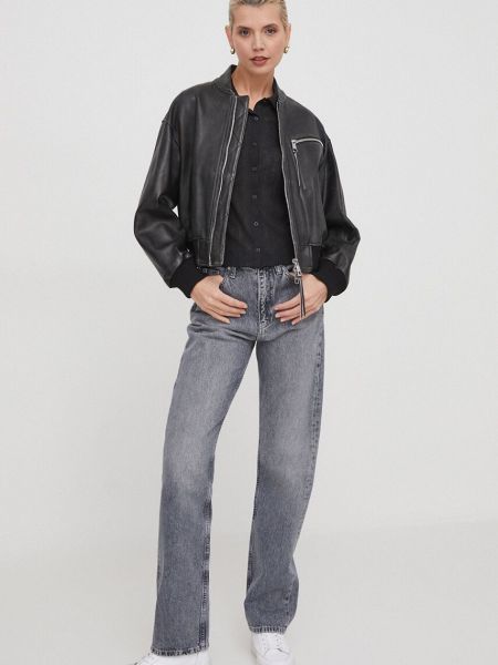 Koszula jeansowa Calvin Klein Jeans czarna