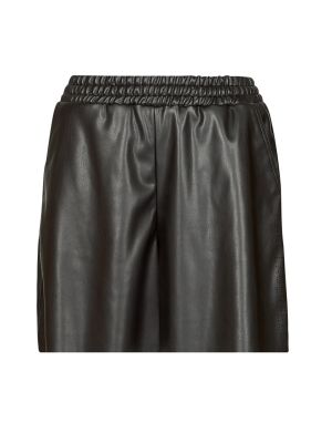 Kožne bermuda kratke hlače od umjetne kože Karl Lagerfeld crna