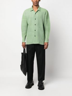 Košile s knoflíky Homme Plissé Issey Miyake zelená