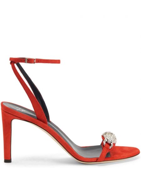 Semišové sandále Giuseppe Zanotti oranžová