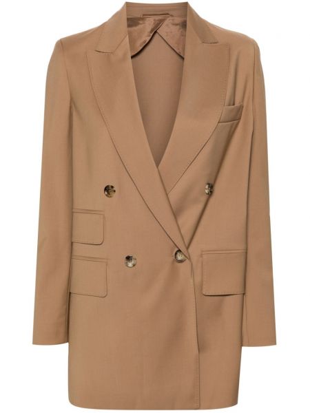 Dobbeltradet blazer Max Mara brun