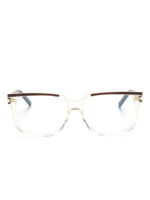 Okulary korekcyjne Saint Laurent Eyewear brązowe