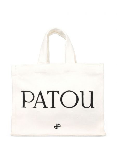 Bavlněná shopper kabelka Patou bílá