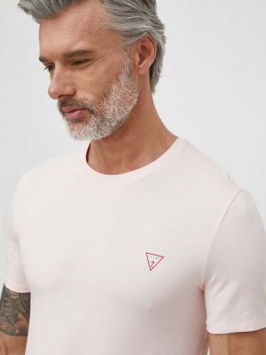 Тениска с дълъг ръкав Guess розово