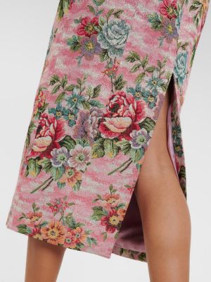 Midi obleka s cvetličnim vzorcem Markarian