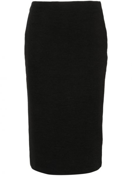 Puzdrová sukňa Emporio Armani čierna