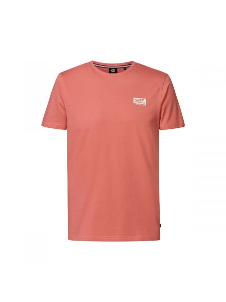 Camiseta con estampado de cuello redondo Petrol Industries naranja