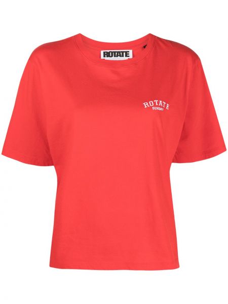 Camiseta con estampado Rotate rojo