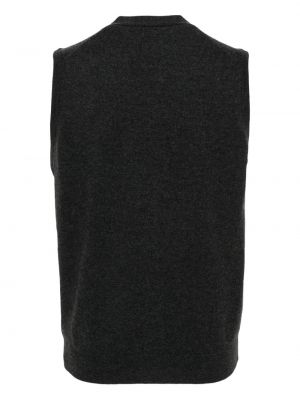 Pletená vlněná vesta Dell'oglio šedá
