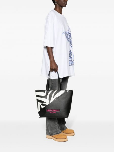 Shopper handtasche mit print mit zebra-muster Just Cavalli