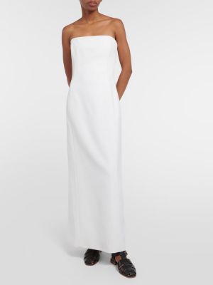 Sukienka długa wełniana Gabriela Hearst biała