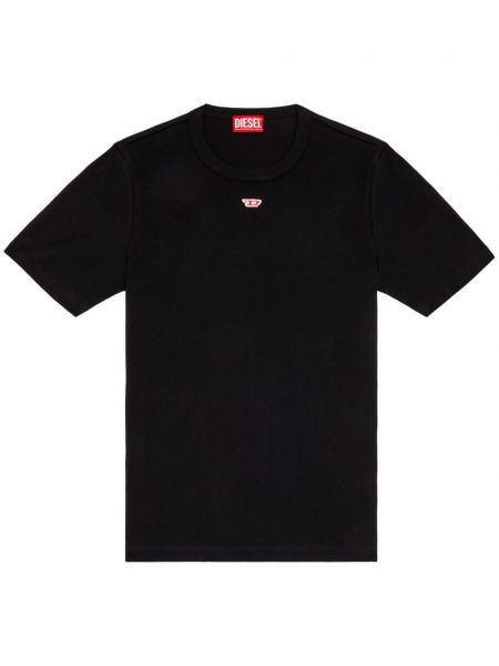 T-krekls ar apaļu kakla izgriezumu Diesel melns
