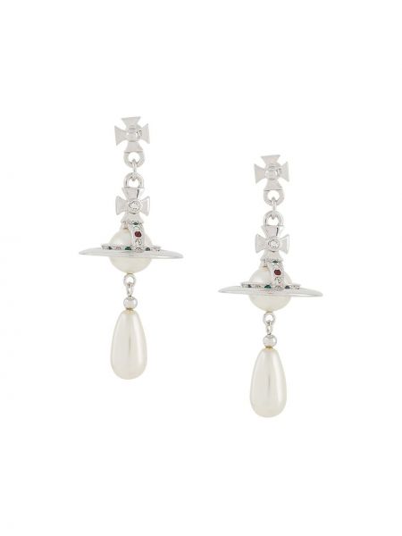 Pendientes con perlas Vivienne Westwood plateado