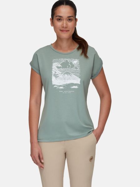 Koszulka z nadrukiem Mammut zielona