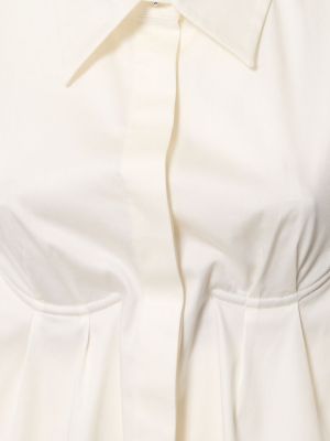 Koszula bawełniana oversize Alessandro Vigilante biała