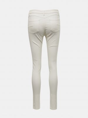 Priliehavé skinny fit džínsy Zabaione biela