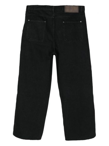 Proste jeansy z przetarciami Glass Cypress czarne