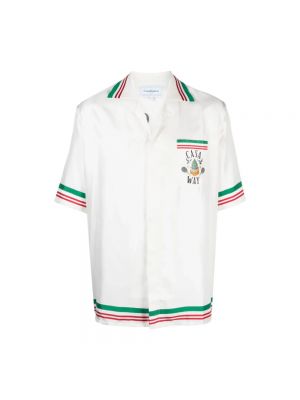 Jedwabna koszula Casablanca biała