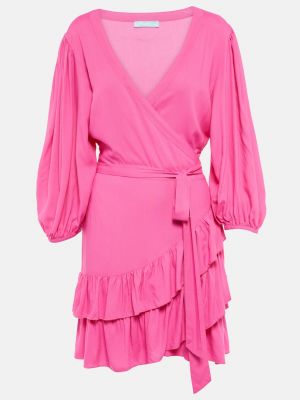 Хлопковое платье мини Melissa Odabash розовое