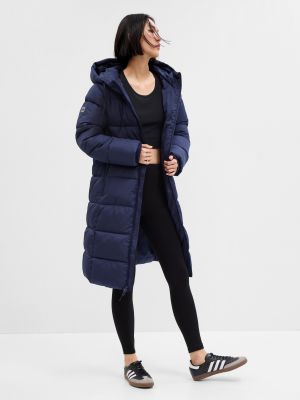Modrý prošívaný zimní kabát Gap