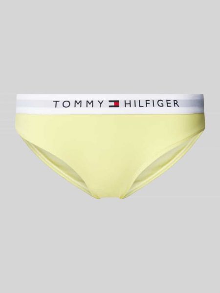 Slipy w jednolitym kolorze Tommy Hilfiger żółte