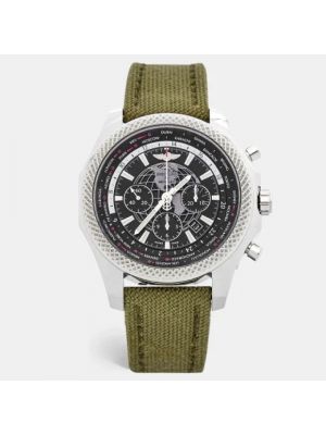 Relojes de acero inoxidable Breitling Pre-owned verde