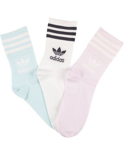 Хлопковые носки Adidas Originals, розовый