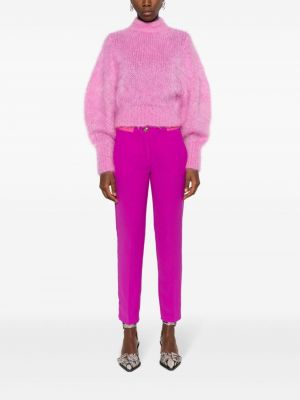 Kelnės slim fit Versace Jeans Couture rožinė