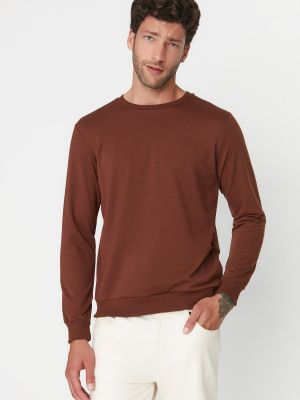 Marškinėliai Trendyol ruda