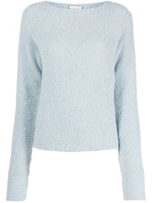 Pull en tricot col rond Semicouture bleu