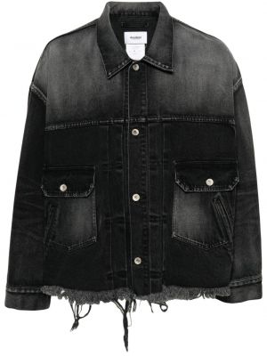 Traper jakna s izlizanim efektom Doublet crna