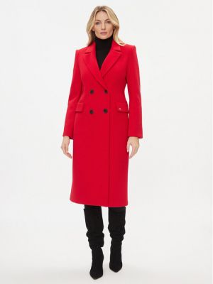 Priliehavý kabát Please červená