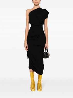 Sukienka koktajlowa drapowana Vivienne Westwood czarna