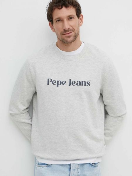 Szara bluza z nadrukiem Pepe Jeans