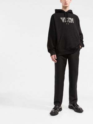 Kokvilnas kapučdžemperis ar apdruku Valentino Garavani