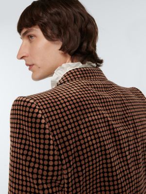 Aksamitny garnitur w grochy Gucci