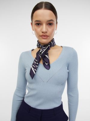 Атласний шарф Orsay синій